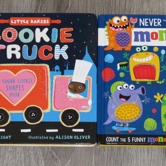Bundle 2 Books Touch & Feel Never Touch the Monster & Cookie Truck (K480) - Picture 3 of 9